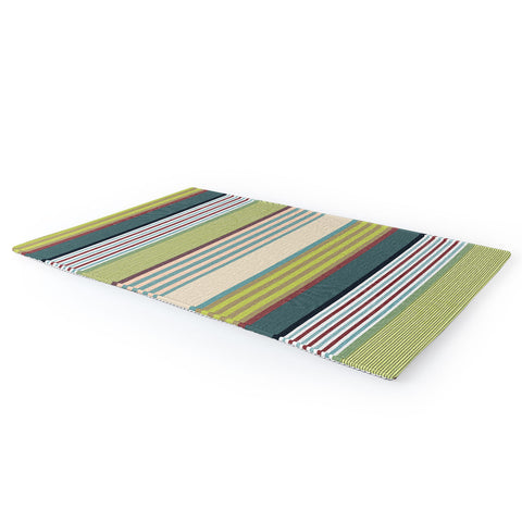 Marta Barragan Camarasa Colorful Stripe Delight Area Rug