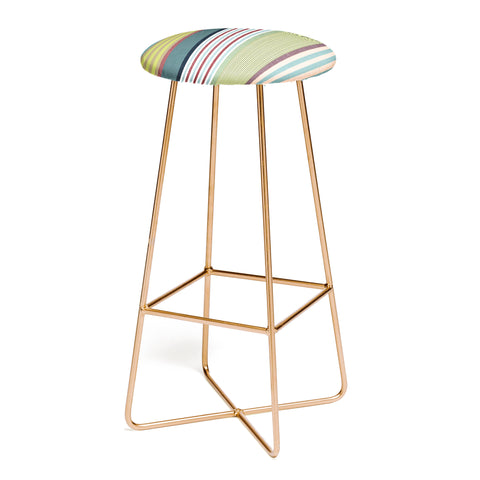 Marta Barragan Camarasa Colorful Stripe Delight Bar Stool