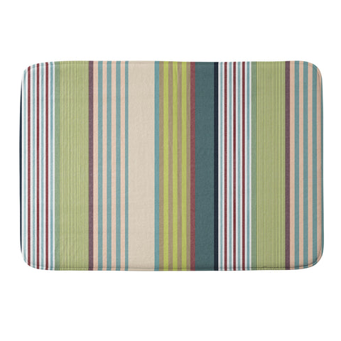 Marta Barragan Camarasa Colorful Stripe Delight Memory Foam Bath Mat