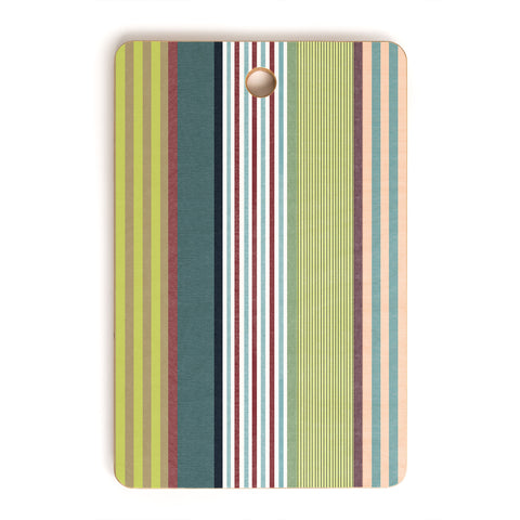 Marta Barragan Camarasa Colorful Stripe Delight Cutting Board Rectangle
