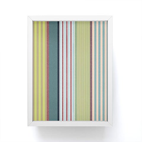 Marta Barragan Camarasa Colorful Stripe Delight Framed Mini Art Print