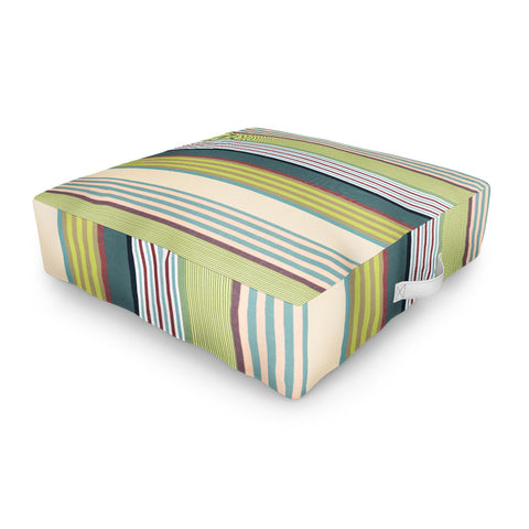 Marta Barragan Camarasa Colorful Stripe Delight Outdoor Floor Cushion