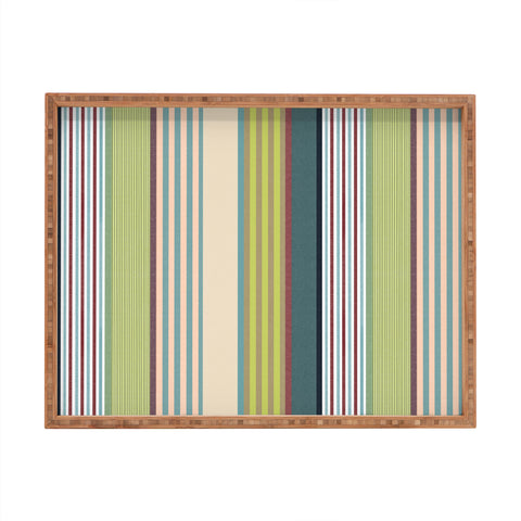 Marta Barragan Camarasa Colorful Stripe Delight Rectangular Tray