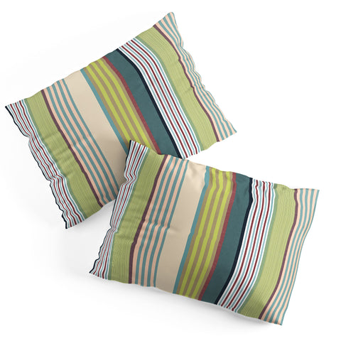 Marta Barragan Camarasa Colorful Stripe Delight Pillow Shams