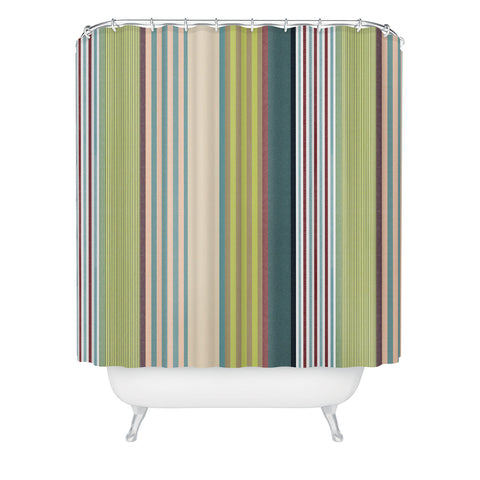 Marta Barragan Camarasa Colorful Stripe Delight Shower Curtain