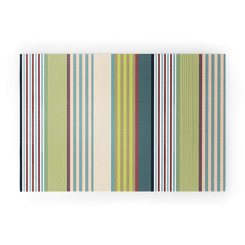 Marta Barragan Camarasa Colorful Stripe Delight Welcome Mat