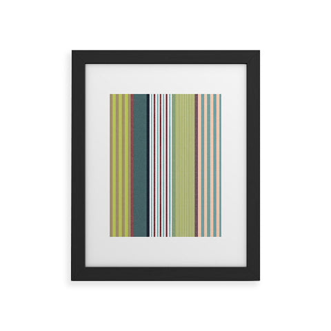 Marta Barragan Camarasa Colorful Stripe Delight Framed Art Print