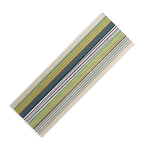 Marta Barragan Camarasa Colorful Stripe Delight Yoga Mat