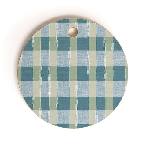 Marta Barragan Camarasa Country Style Checks Cutting Board Round