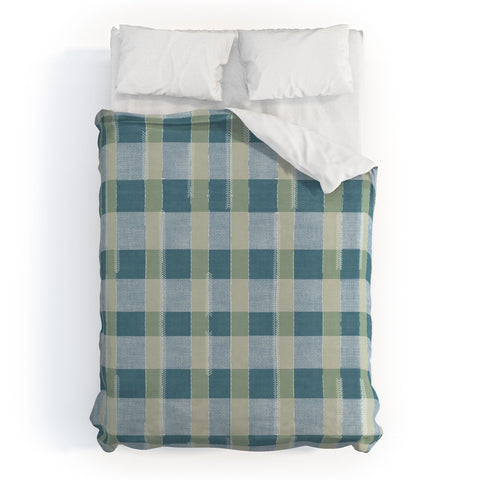 Marta Barragan Camarasa Country Style Checks Duvet Cover