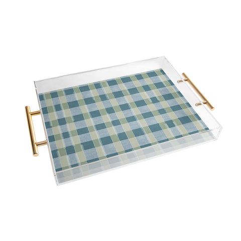 Marta Barragan Camarasa Country Style Checks Acrylic Tray