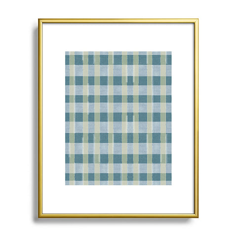 Marta Barragan Camarasa Country Style Checks Metal Framed Art Print