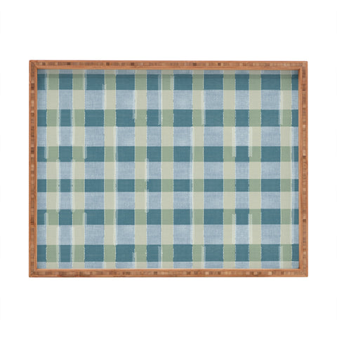 Marta Barragan Camarasa Country Style Checks Rectangular Tray