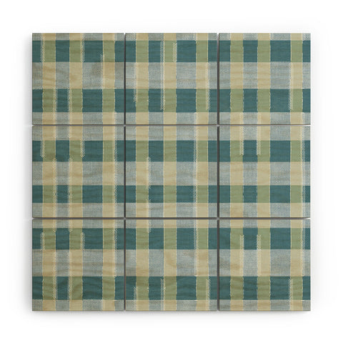 Marta Barragan Camarasa Country Style Checks Wood Wall Mural