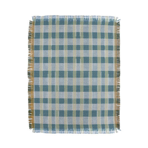 Marta Barragan Camarasa Country Style Checks Throw Blanket