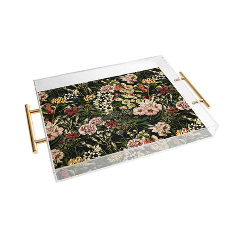 Marta Barragan Camarasa Dark bloom I Acrylic Tray
