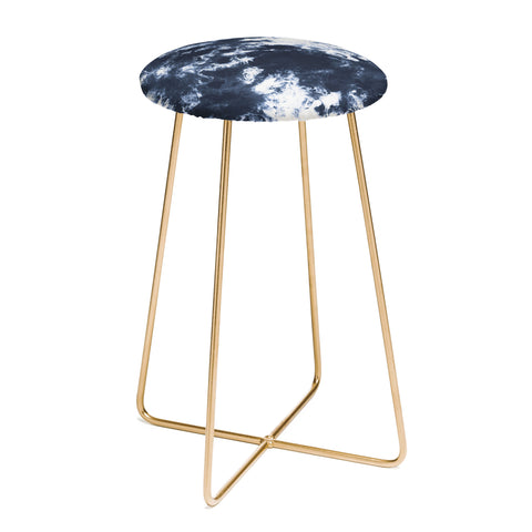 Marta Barragan Camarasa Dark blue watercolor stains 22 Counter Stool