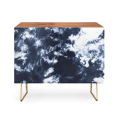 Marta Barragan Camarasa Dark blue watercolor stains 22 Credenza