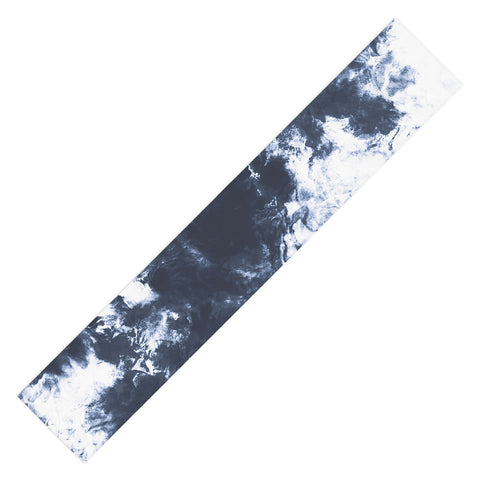 Marta Barragan Camarasa Dark blue watercolor stains 22 Table Runner