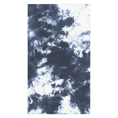 Marta Barragan Camarasa Dark blue watercolor stains 22 Tablecloth