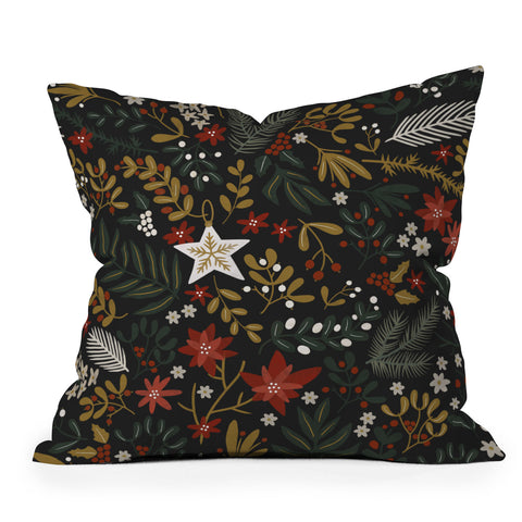 Marta Barragan Camarasa Dark holidays nature Outdoor Throw Pillow