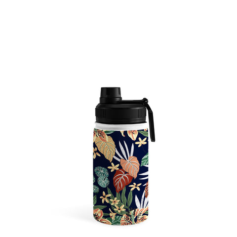 Marta Barragan Camarasa Dark nice floral jungle DP1 Water Bottle