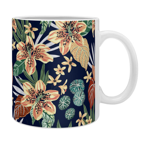 Marta Barragan Camarasa Dark nice floral jungle DP1 Coffee Mug