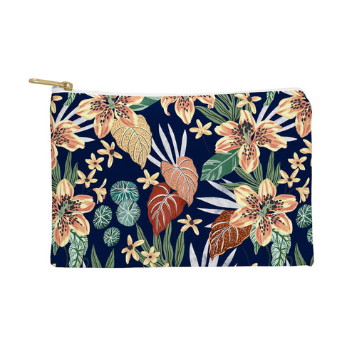Marta Barragan Camarasa Dark nice floral jungle DP1 Pouch