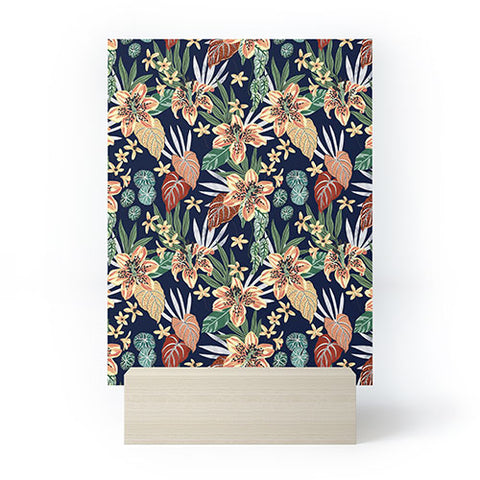 Marta Barragan Camarasa Dark nice floral jungle DP1 Mini Art Print