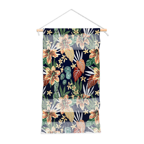 Marta Barragan Camarasa Dark nice floral jungle DP1 Wall Hanging Portrait