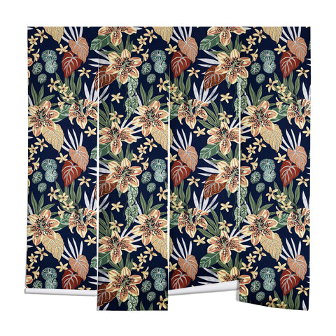 Marta Barragan Camarasa Dark nice floral jungle DP1 Wall Mural