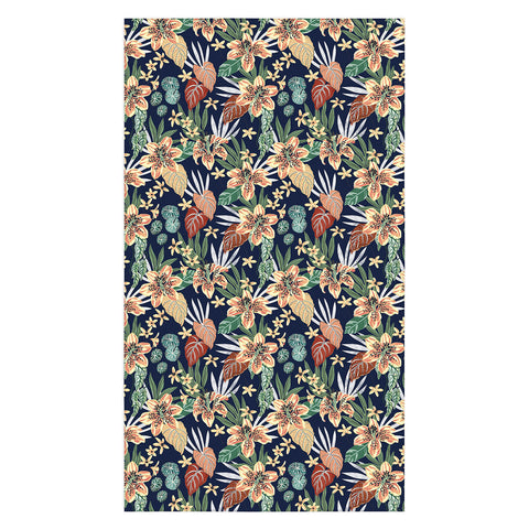Marta Barragan Camarasa Dark nice floral jungle DP1 Tablecloth