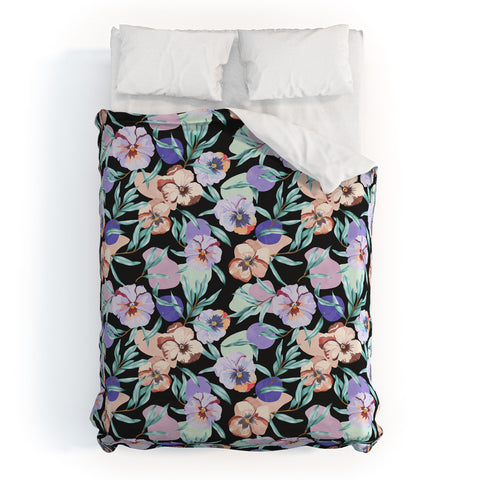 Marta Barragan Camarasa Dark nice tropical garden B Duvet Cover