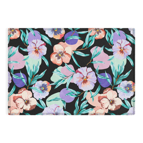 Marta Barragan Camarasa Dark nice tropical garden B Outdoor Rug