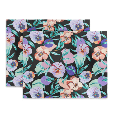 Marta Barragan Camarasa Dark nice tropical garden B Placemat