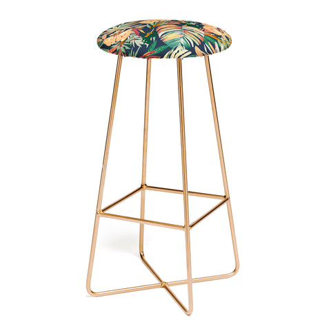 Marta Barragan Camarasa Dark tropical botanical wild A Bar Stool