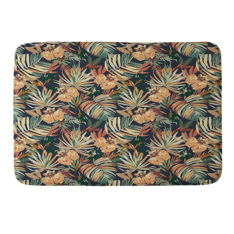 Marta Barragan Camarasa Dark tropical botanical wild A Memory Foam Bath Mat