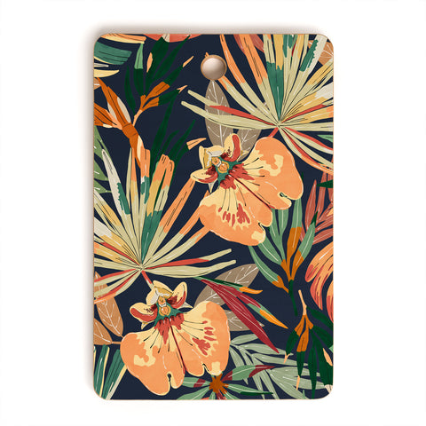 Marta Barragan Camarasa Dark tropical botanical wild A Cutting Board Rectangle