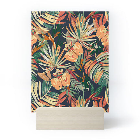 Marta Barragan Camarasa Dark tropical botanical wild A Mini Art Print