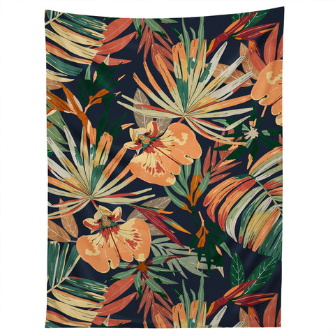 Marta Barragan Camarasa Dark tropical botanical wild A Tapestry