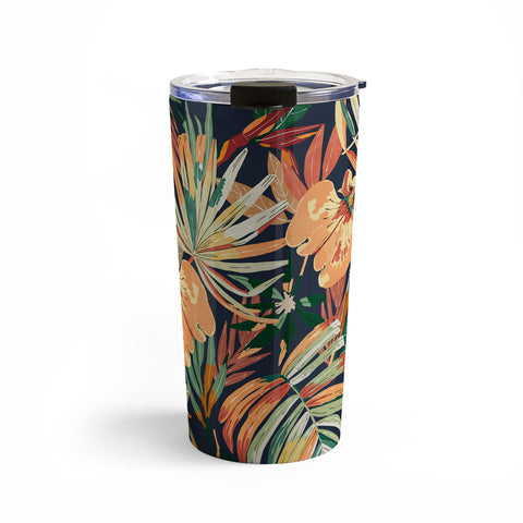 Marta Barragan Camarasa Dark tropical botanical wild A Travel Mug