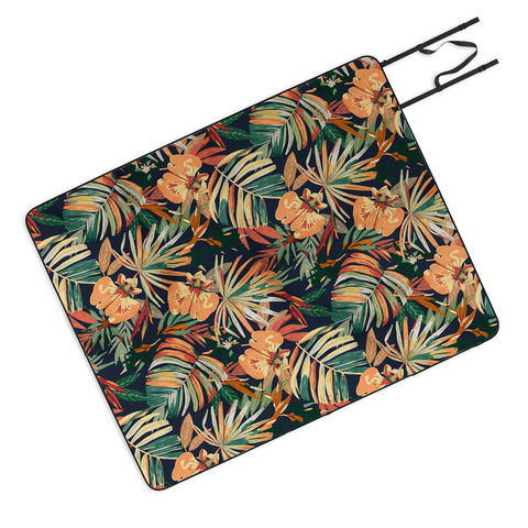 Marta Barragan Camarasa Dark tropical botanical wild A Picnic Blanket