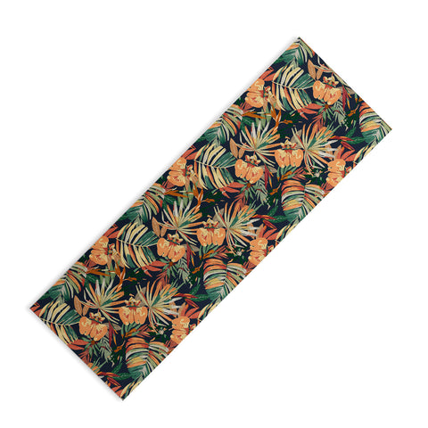 Marta Barragan Camarasa Dark tropical botanical wild A Yoga Mat