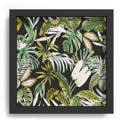 Marta Barragan Camarasa Dark watercolor jungle 1 Recessed Framing Square