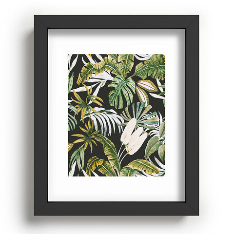 Marta Barragan Camarasa Dark watercolor jungle 1 Recessed Framing Rectangle