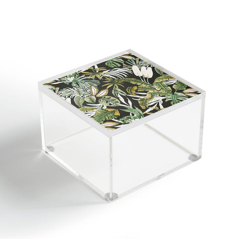 Marta Barragan Camarasa Dark watercolor jungle 1 Acrylic Box