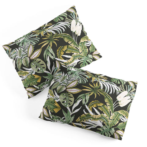 Marta Barragan Camarasa Dark watercolor jungle 1 Pillow Shams