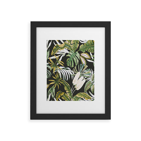 Marta Barragan Camarasa Dark watercolor jungle 1 Framed Art Print