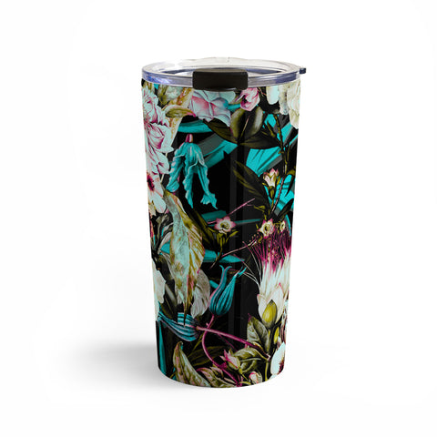 Marta Barragan Camarasa Dark wild floral 01 Travel Mug