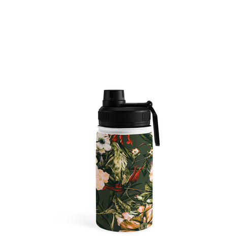 Marta Barragan Camarasa Dark wild floral 03 Water Bottle